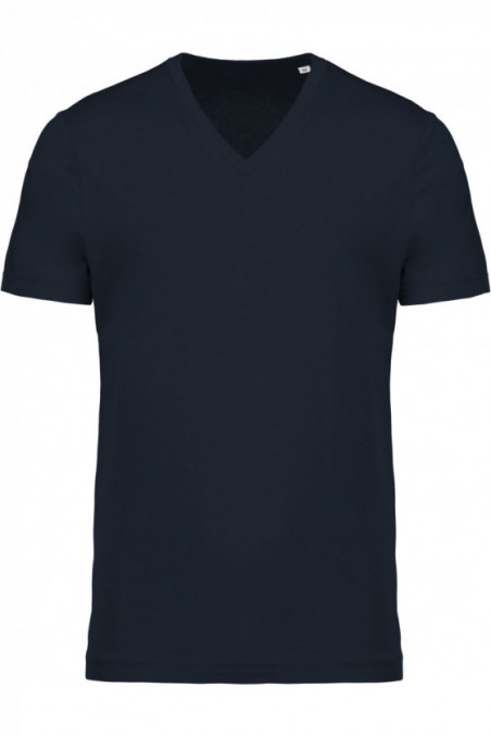 T-shirt coton Bio col V homme