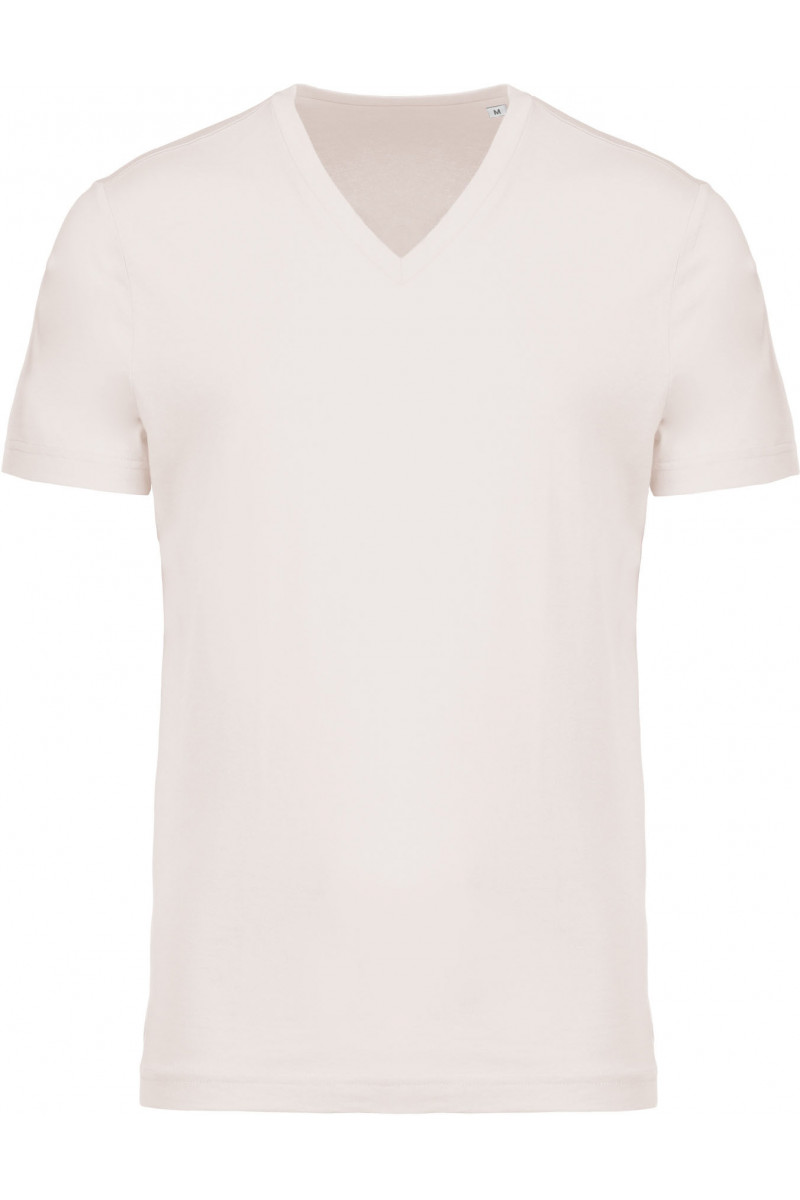 T-shirt coton Bio col V homme