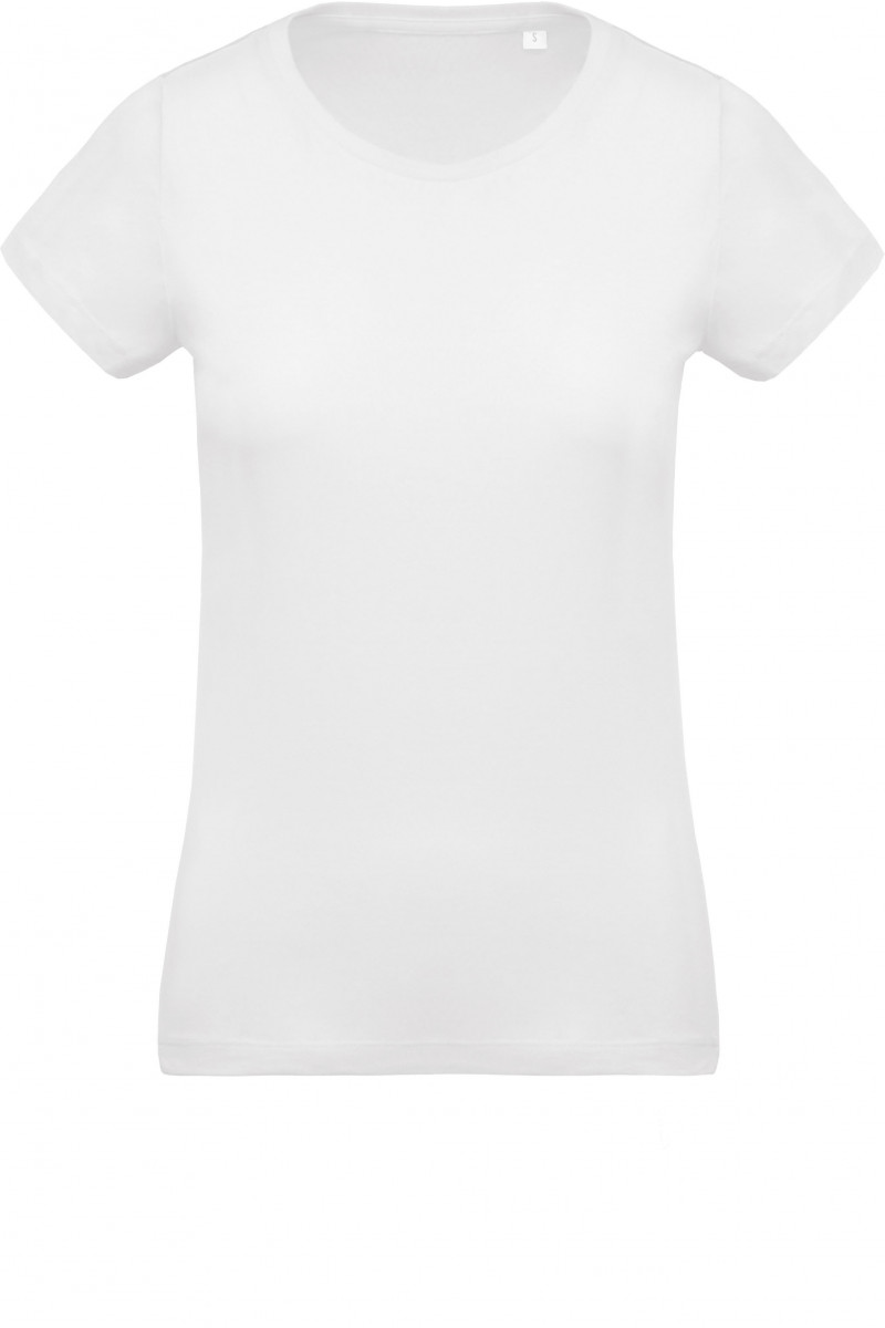 T-shirt coton Bio col rond femme
