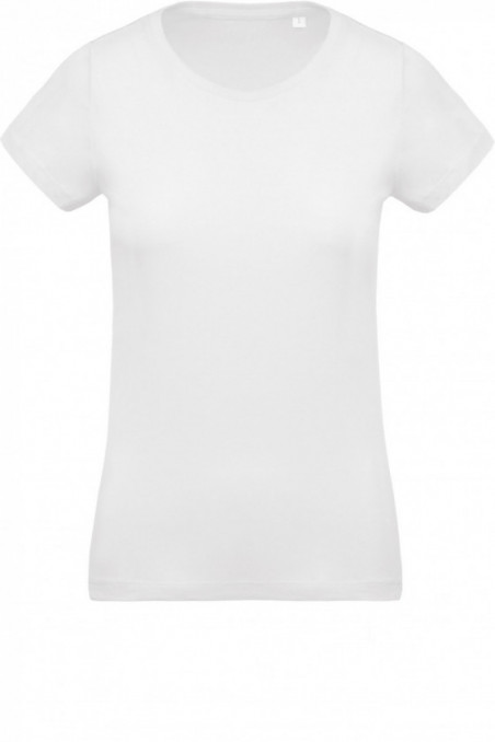 T-shirt coton Bio col rond femme