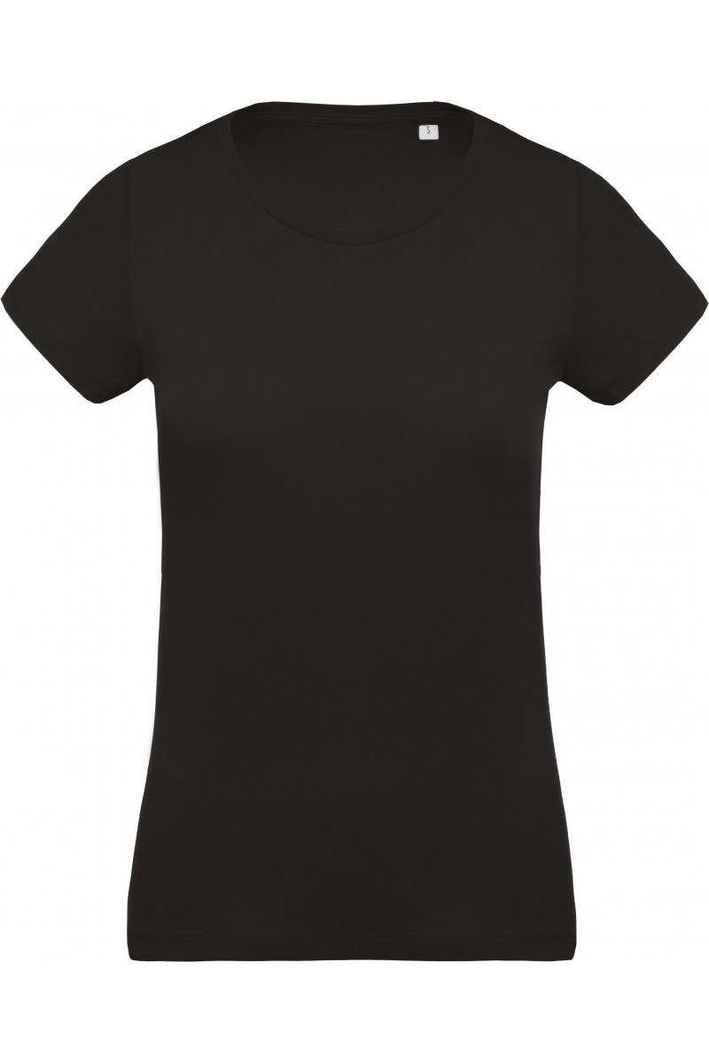 T-shirt coton Bio col rond femme