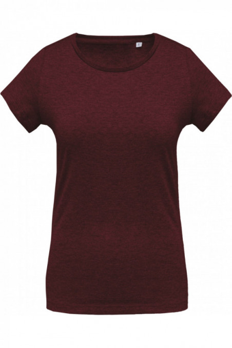 T-shirt coton Bio col rond femme