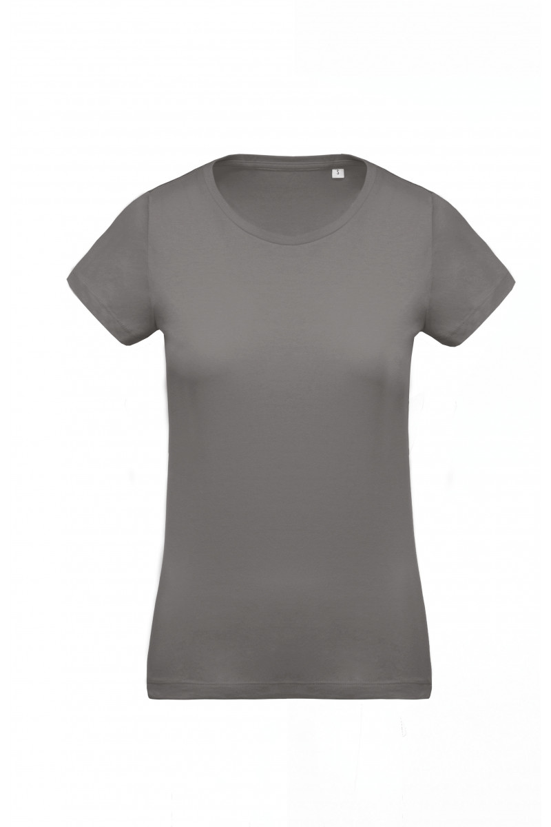 T-shirt coton Bio col rond femme