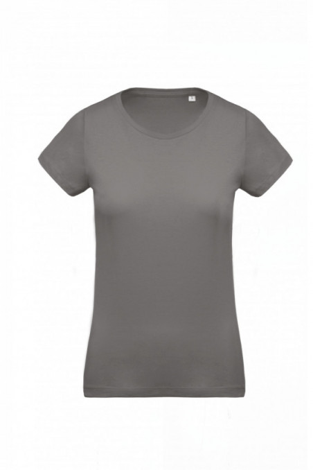 T-shirt coton Bio col rond femme