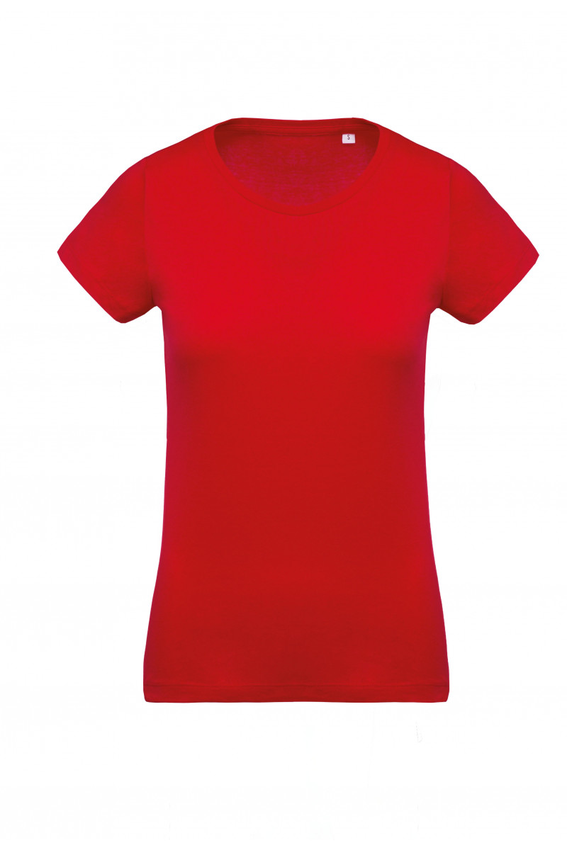 T-shirt coton Bio col rond femme
