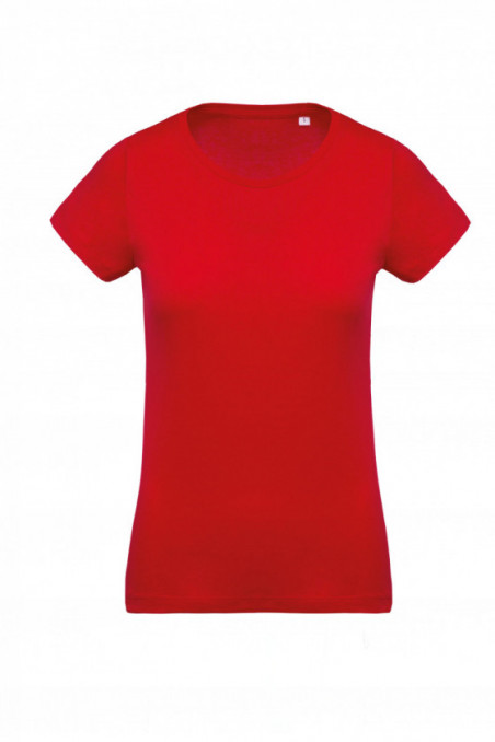 T-shirt coton Bio col rond femme