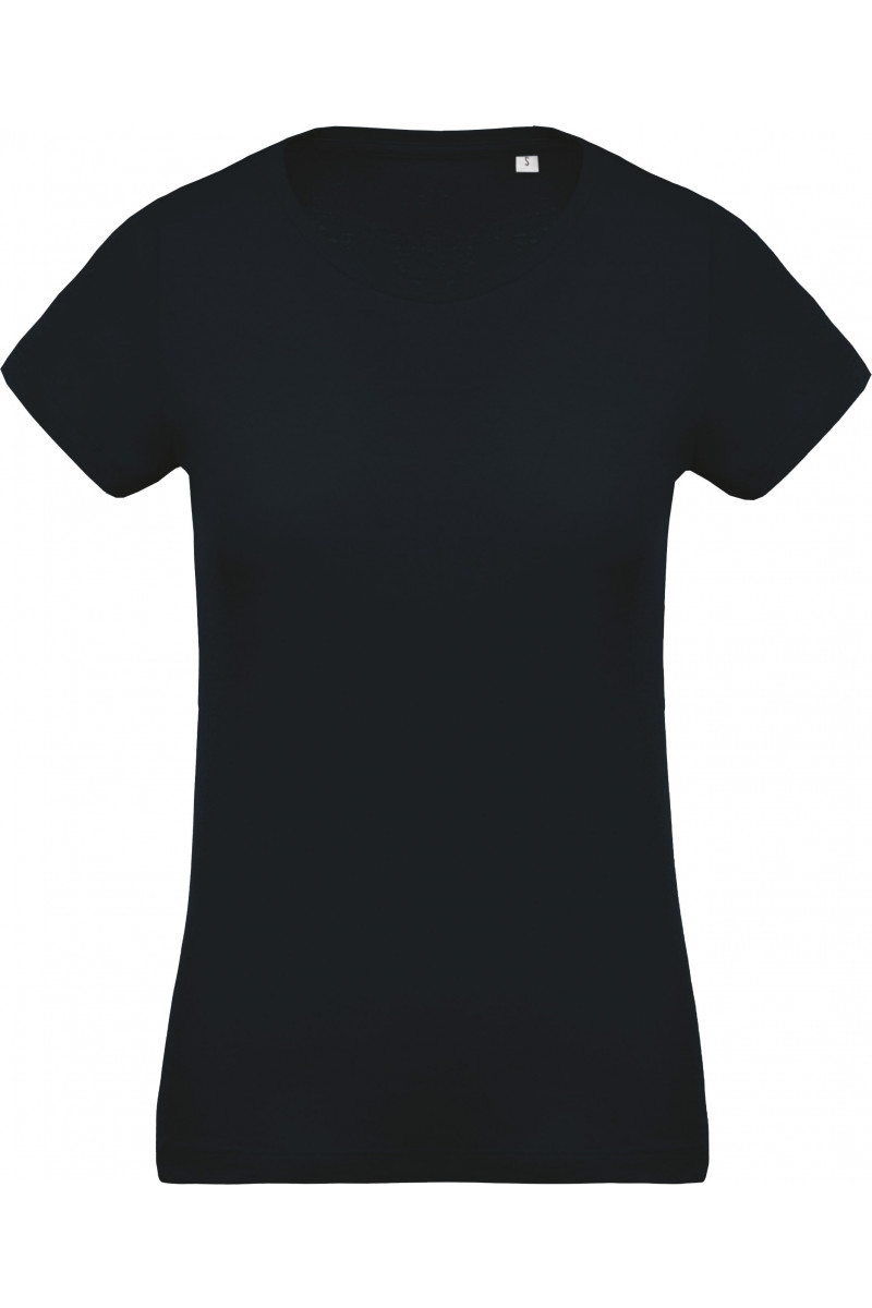 T-shirt coton Bio col rond femme