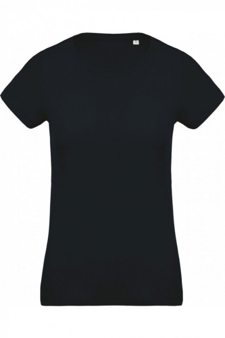 T-shirt coton Bio col rond femme