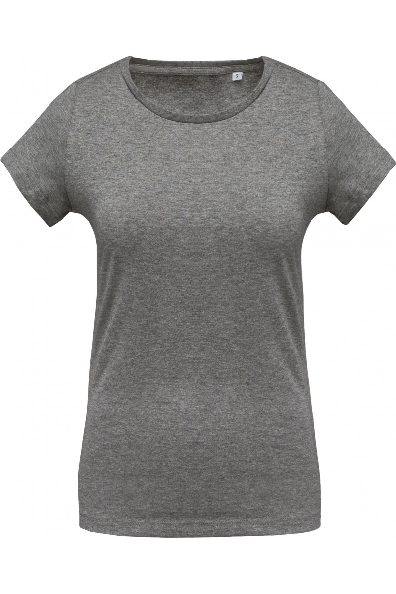 T-shirt coton Bio col rond femme