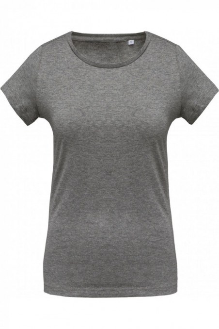 T-shirt coton Bio col rond femme