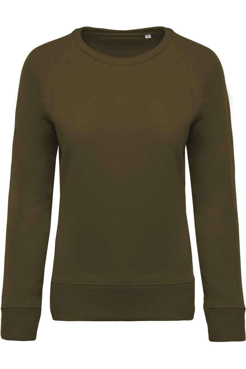 Sweat-shirt Bio col rond manches raglan femme
