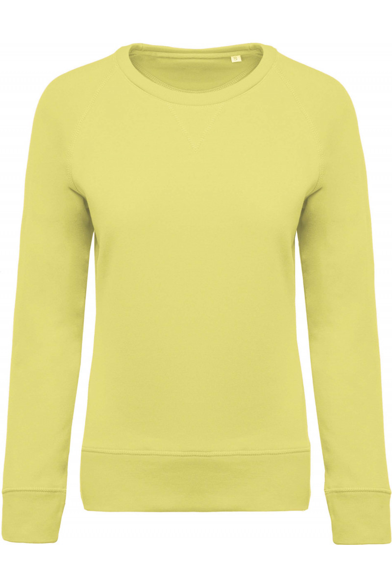 Sweat-shirt Bio col rond manches raglan femme