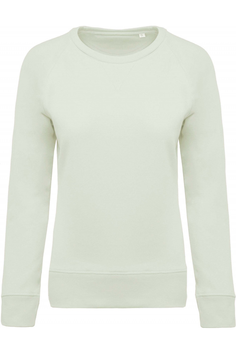 Sweat-shirt Bio col rond manches raglan femme