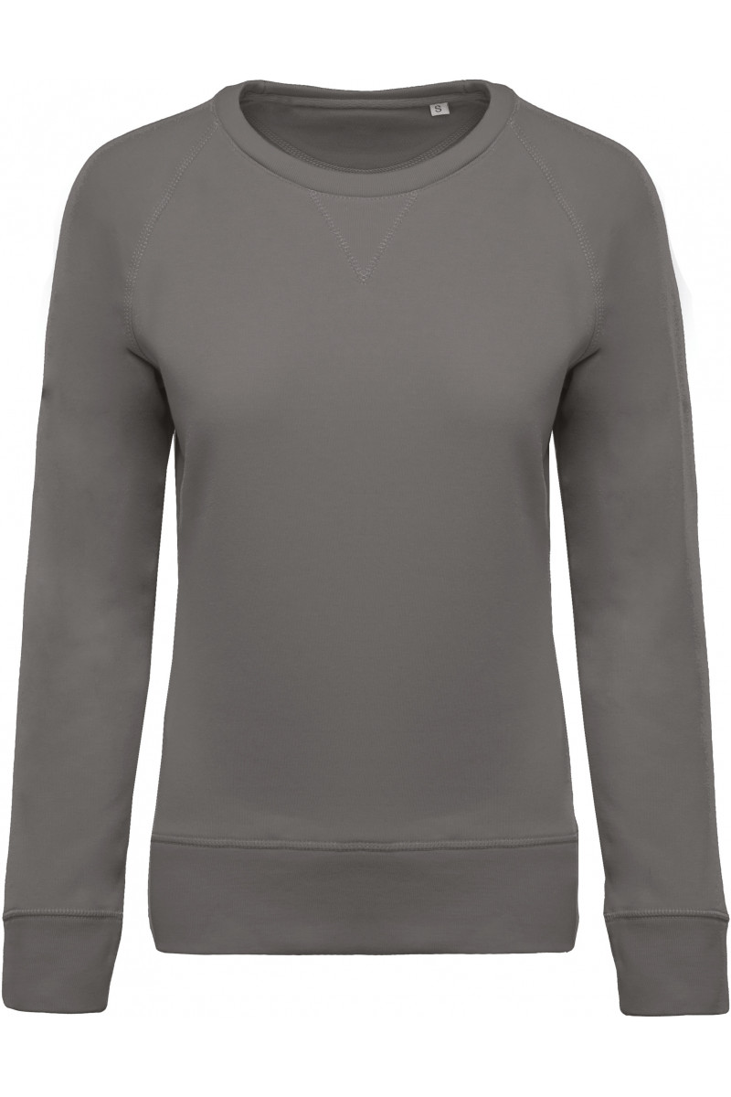 Sweat-shirt Bio col rond manches raglan femme