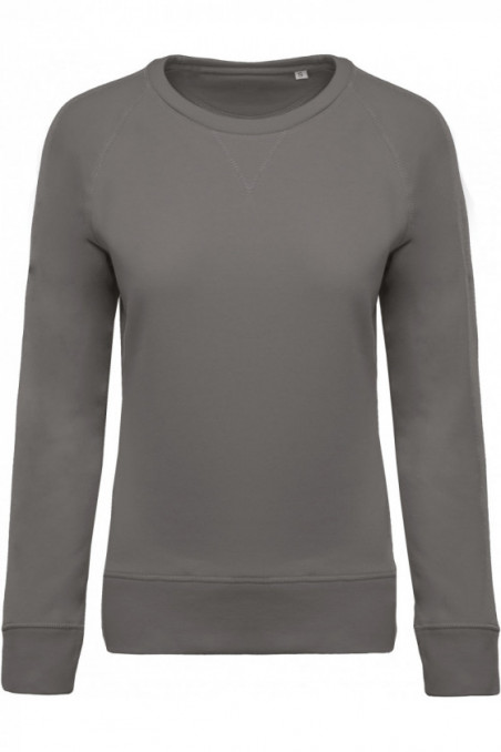 Sweat-shirt Bio col rond manches raglan femme