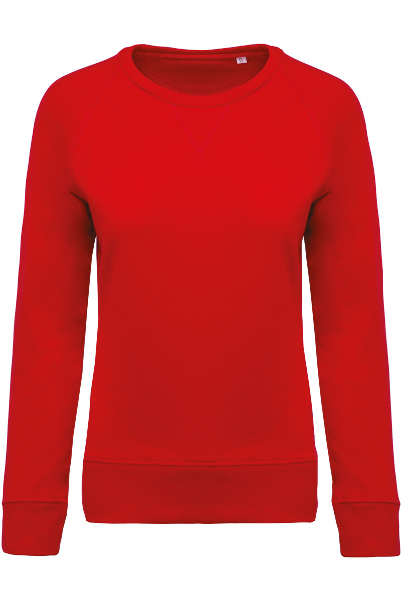 Sweat-shirt Bio col rond manches raglan femme