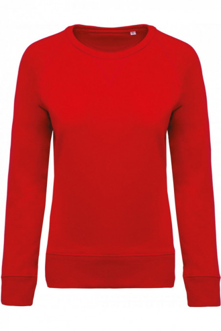Sweat-shirt Bio col rond manches raglan femme