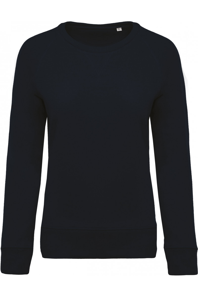 Sweat-shirt Bio col rond manches raglan femme
