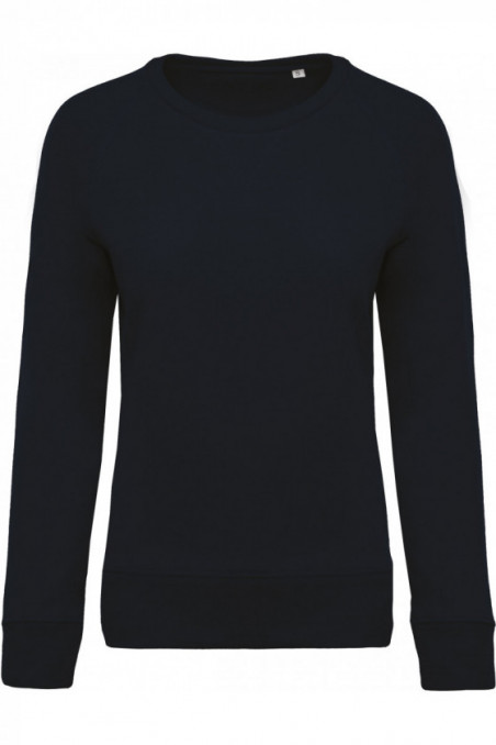 Sweat-shirt Bio col rond manches raglan femme