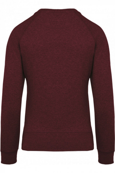 Sweat-shirt Bio col rond manches raglan femme