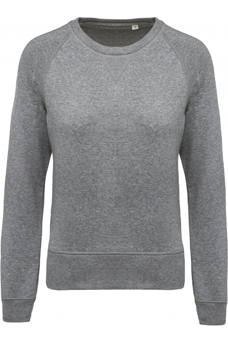 Sweat-shirt Bio col rond manches raglan femme