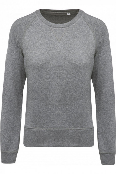 Sweat-shirt Bio col rond manches raglan femme