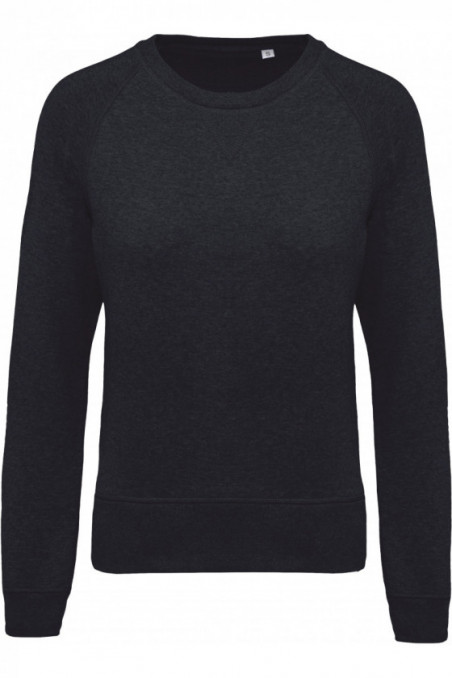 Sweat-shirt Bio col rond manches raglan femme
