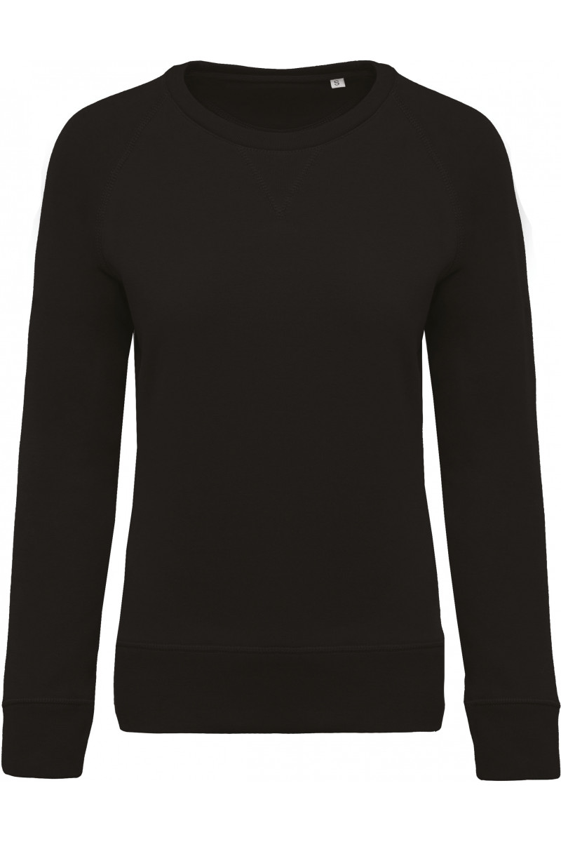 Sweat-shirt Bio col rond manches raglan femme