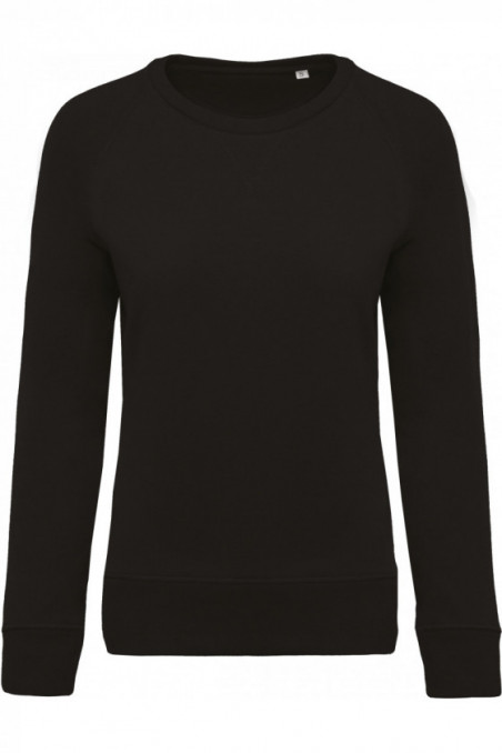 Sweat-shirt Bio col rond manches raglan femme