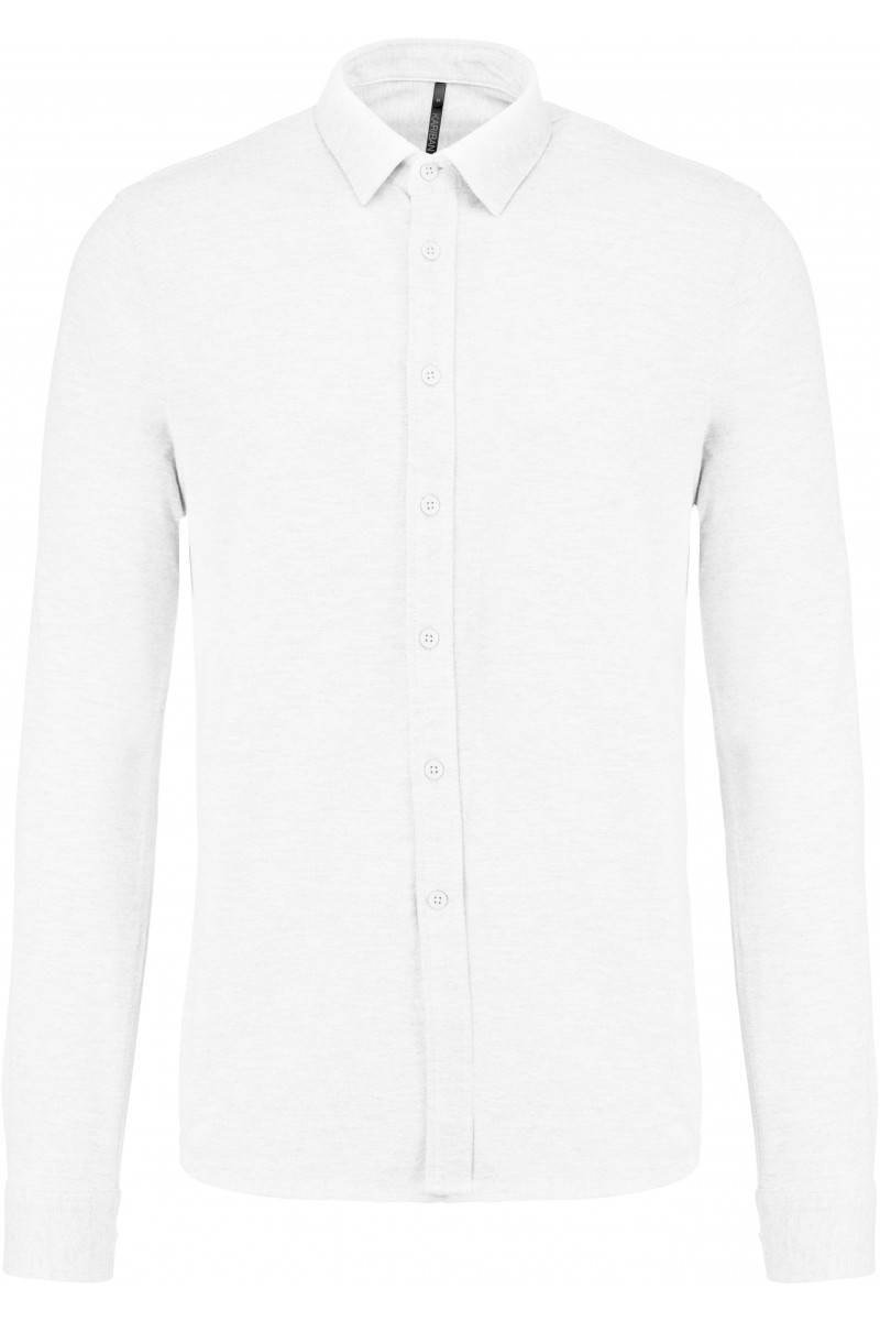 Chemise maille piquée manches longues