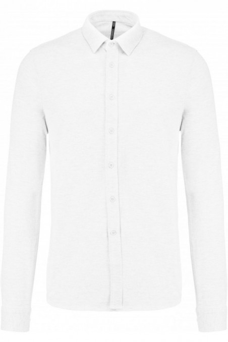 Chemise maille piquée manches longues