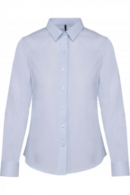 Chemise popeline manches longues femme