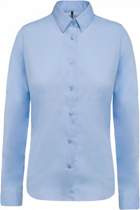Chemise popeline manches longues femme