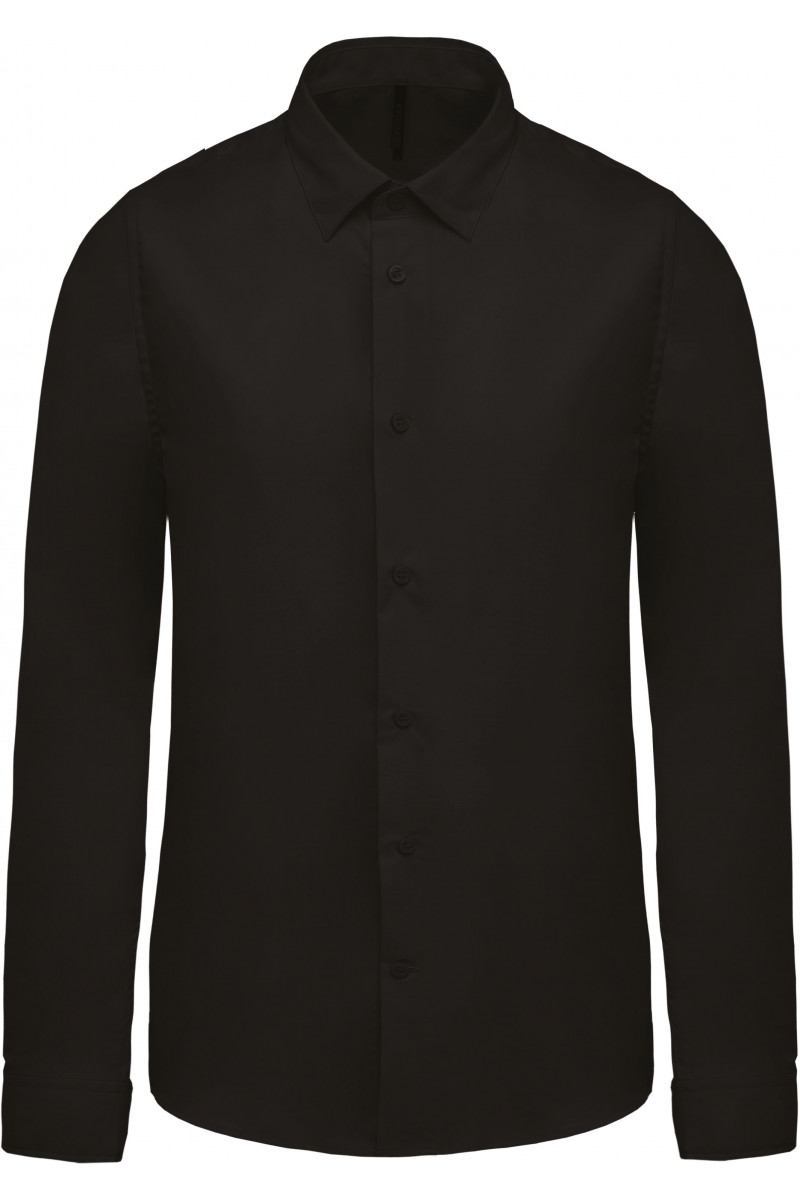 Chemise popeline manches longues homme