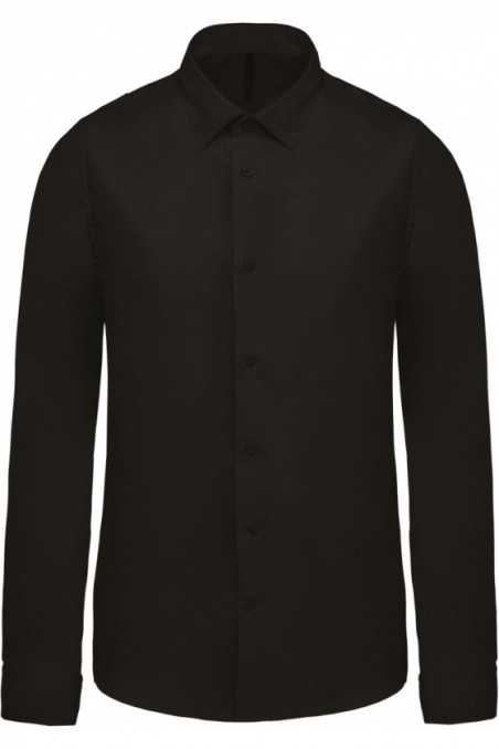 Chemise popeline manches longues homme