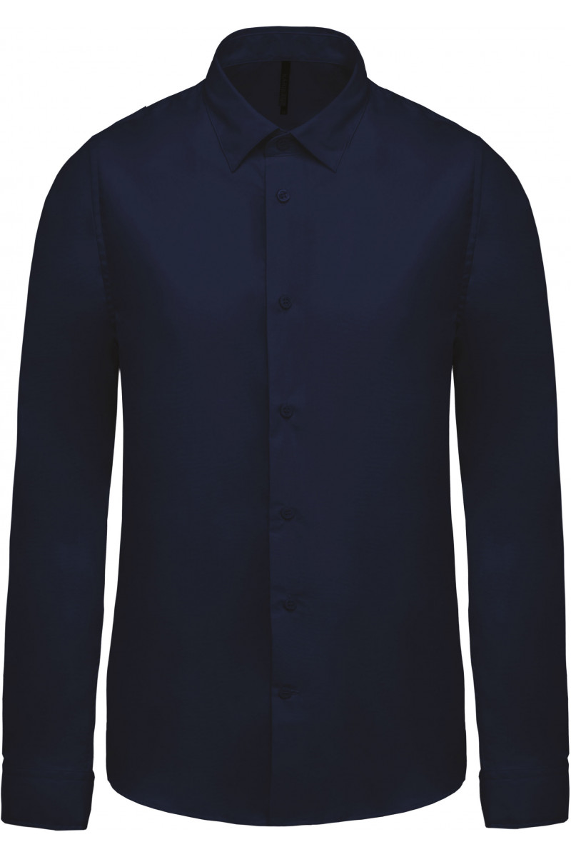 Chemise popeline manches longues homme