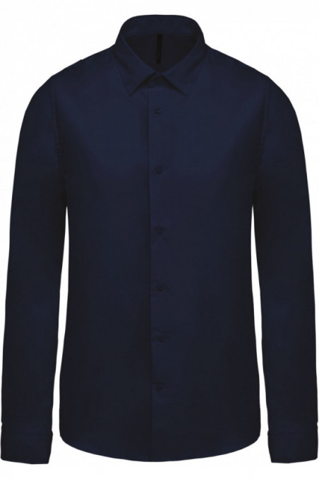 Chemise popeline manches longues homme