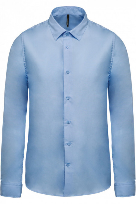 Chemise popeline manches longues homme