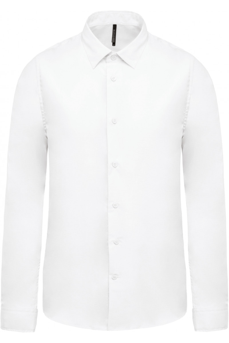 Chemise popeline manches longues homme