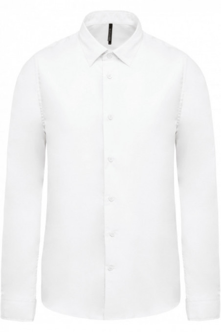 Chemise popeline manches longues homme