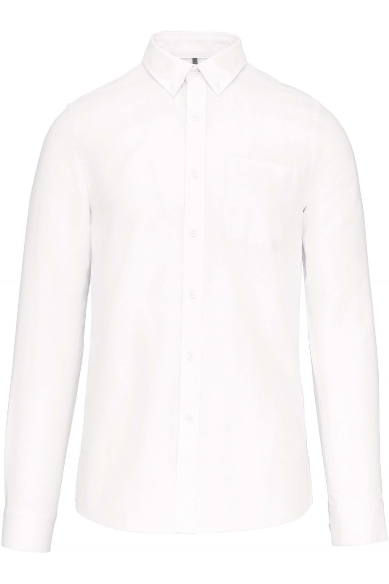 CHEMISE OXFORD LAVÉE MANCHES LONGUES