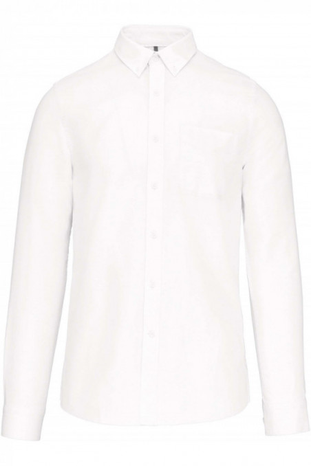 CHEMISE OXFORD LAVÉE MANCHES LONGUES