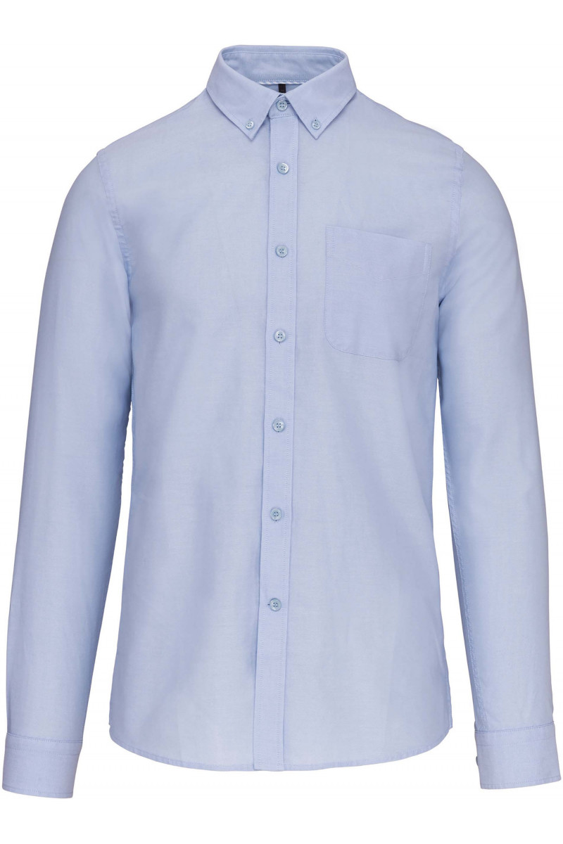 CHEMISE OXFORD LAVÉE MANCHES LONGUES