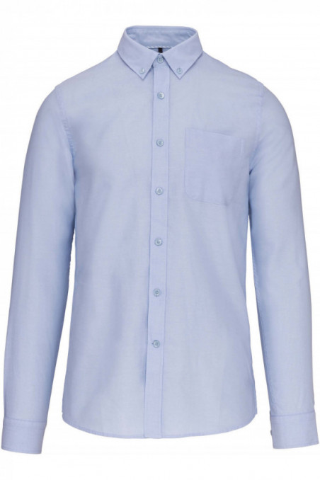CHEMISE OXFORD LAVÉE MANCHES LONGUES