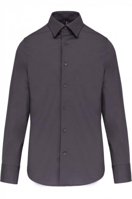 Chemise ajustée manches longues sans repassage