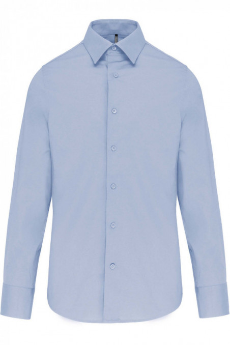 Chemise ajustée manches longues sans repassage