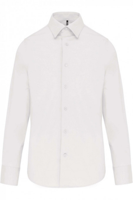 Chemise ajustée manches longues sans repassage