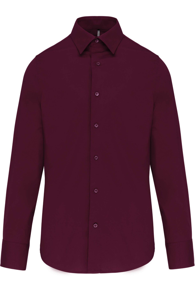 Chemise coton / élasthanne manches longues
