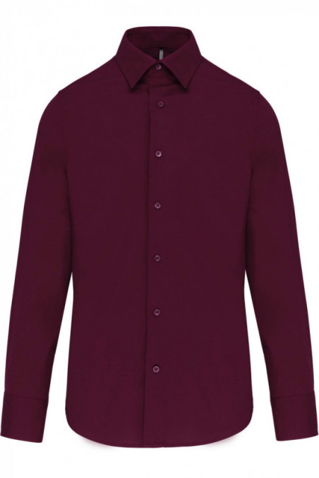 Chemise coton / élasthanne manches longues