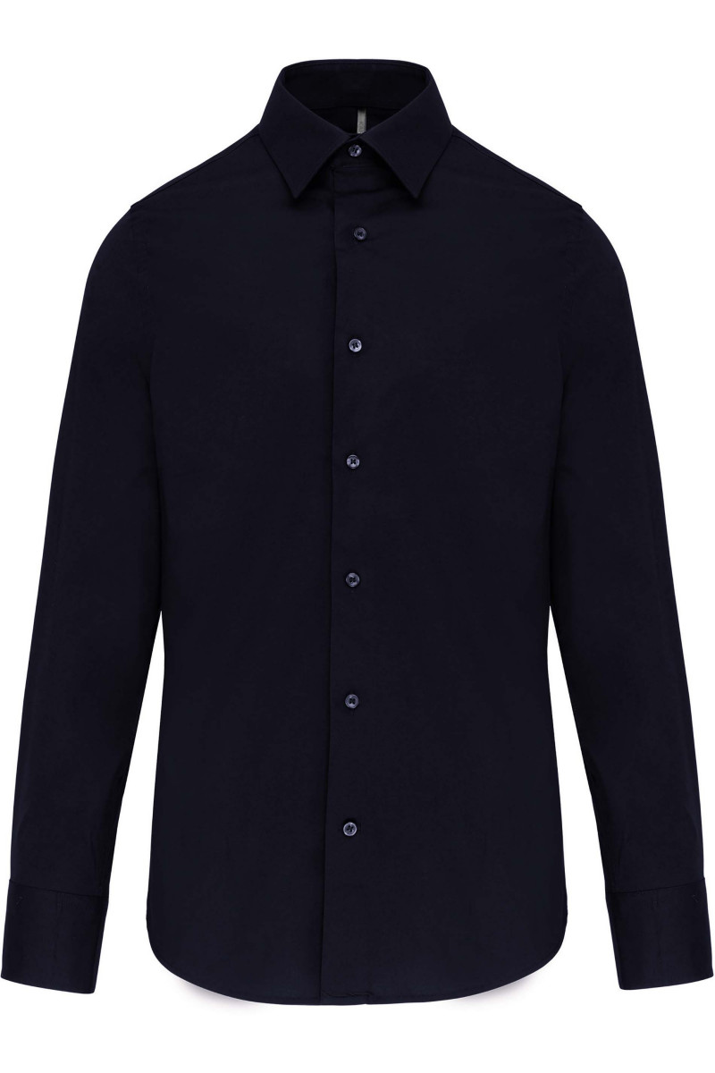 Chemise coton / élasthanne manches longues